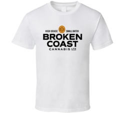 Broken Coast Cannabis Weed Company Logo Cool T Shirt Broken Coast Cannabis Weed Company Logo Cool T Shirt