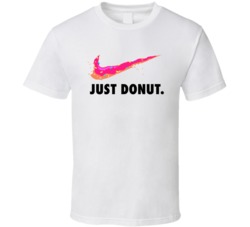 Just Donut Funny Simpsons Cartoon Just Do It Logo T Shirt Just Donut Funny Simpsons Cartoon Just Do It Logo T Shirt