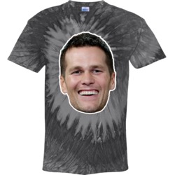 Tom Brady Face Head Cut Out Tie Dye Tom Brady Face Head Cut Out Tie Dye