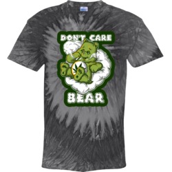 Don't Care Bear Funny Weed Smoking Tie Dye