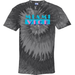 Miami Vice Retro 80s Tv Show Logo Fan Tie Dye