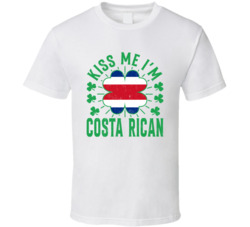 Kiss Me I'm Costa Rican Funny St Patrick's Day T Shirt Kiss Me I'm Costa Rican Funny St Patrick's Day T Shirt