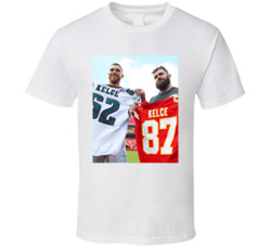 Kelce Brothers Superbowl Faceoff T Shirt Kelce Brothers Superbowl Faceoff T Shirt