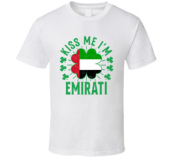 Kiss Me I'm Emirati Funny St Patrick's Day T Shirt Kiss Me I'm Emirati Funny St Patrick's Day T Shirt