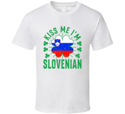 Kiss Me I'm Slovenian Funny St Patrick's Day T Shirt Kiss Me I'm Slovenian Funny St Patrick's Day T Shirt