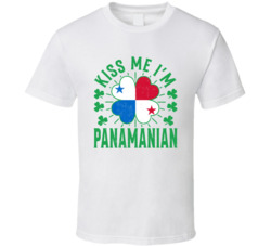 Kiss Me I'm Panamanian Funny St Patrick's Day T Shirt Kiss Me I'm Panamanian Funny St Patrick's Day T Shirt