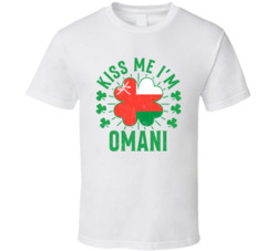 Kiss Me I'm Omani Funny St Patrick's Day T Shirt Kiss Me I'm Omani Funny St Patrick's Day T Shirt