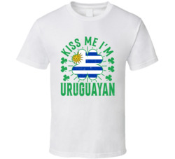 Kiss Me I'm Uruguayan Funny St Patrick's Day T Shirt Kiss Me I'm Uruguayan Funny St Patrick's Day T Shirt