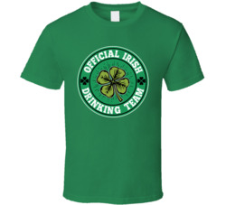 Official Irish Drinking Team St Patrick's T Shirt Official Irish Drinking Team St Patrick's T Shirt