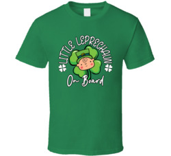 Little Leprechaun On Board St Patrick's T Shirt Little Leprechaun On Board St Patrick's T Shirt