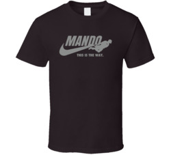 Mando This Is The Way Nike Mandolorian Mashup Parody T Shirt Mando This Is The Way Nike Mandolorian Mashup Parody T Shirt