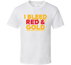 I Bleed Red And Gold Kansas T Shirt I Bleed Red And Gold Kansas T Shirt