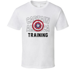 Captain America Training Workout T Shirt Captain America Training Workout T Shirt