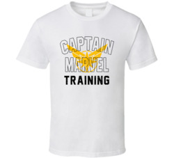 Captain Marvel Training Workout T Shirt Captain Marvel Training Workout T Shirt