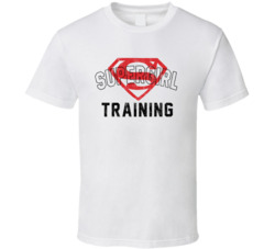 Supergirl Training Workout T Shirt Supergirl Training Workout T Shirt