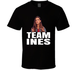 Ines Tazi Team Ines Perfect Match Reality Tv Series Fan T Shirt Ines Tazi Team Ines Perfect Match Reality Tv Series Fan T Shirt