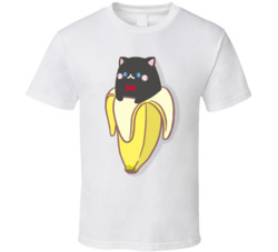 Black Cat Bananya T Shirt