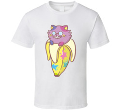 Kagakusha Cat Bananya T Shirt