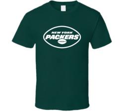New York Packers Aaron Rodgers Mashup Parody Football Fan T Shirt New York Packers Aaron Rodgers Mashup Parody Football Fan T Shirt