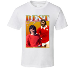 George Best 90s Style T Shirt George Best 90s Style T Shirt