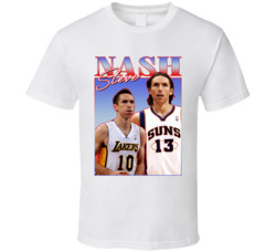 Steve Nash 90s Style T Shirt Steve Nash 90s Style T Shirt