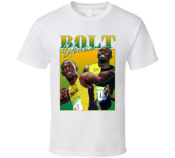 Usain Bolt 90s Style T Shirt Usain Bolt 90s Style T Shirt