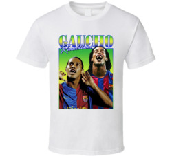 Ronaldinho Gaucho 90s Style T Shirt Ronaldinho Gaucho 90s Style T Shirt