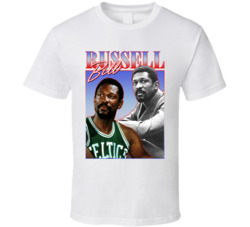 Bill Russell 90s Style T Shirt Bill Russell 90s Style T Shirt