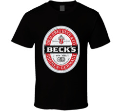 Becks Beer Germany Distressed Look Label Beer Lovers T Shirt Becks Beer Germany Distressed Look Label Beer Lovers T Shirt