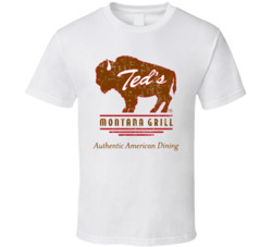 Ted's Montana Grill Cool Popular Food Drink Restaurant Brand Logo Ted's Montana Grill Cool Popular Food Drink Restaurant Brand Logo