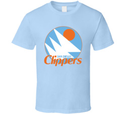 Clippers 70s 80s San Diego Basketball Team Fan T Shirt