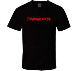 Piranhaconda Horror Film Bloody T Shirt Piranhaconda Horror Film Bloody T Shirt