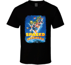 Spaced Invaders Scary Movie Halloween T Shirt Spaced Invaders Scary Movie Halloween T Shirt