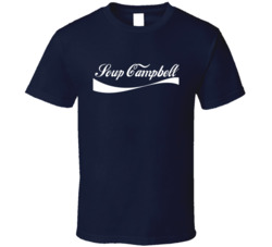 Soup Campbell Cleveland Baseball Player Cola Parody Cool Fan T Shirt