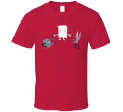 Funny Mexican Stand Off Rock Scissor Paper T Shirt