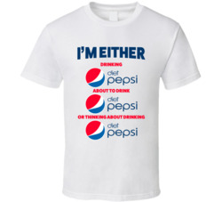 Thinking About Drinking Diet Pepsi T Shirt Thinking About Drinking Diet Pepsi T Shirt