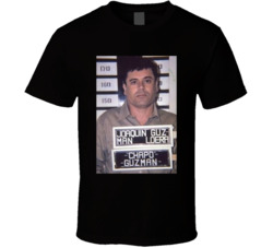 Joaquin Guzman El Chapo Mugshot T Shirt Joaquin Guzman El Chapo Mugshot T Shirt