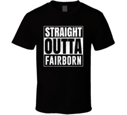 Straight Outta Fairborn Ohio City Grunge Parody Cool T Shirt