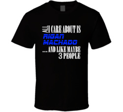 Rigan Machado All I Care About Is Bjj Mma Fighter Fan T Shirt