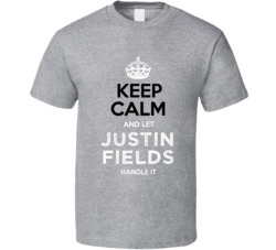 Keep Calm Let Justin Fields Handle It Football T Shirt