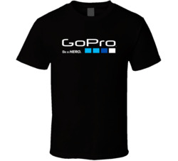 Go Pro Be A Hero Logo T Shirt
