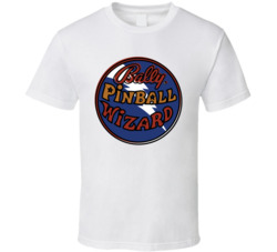 Bally Orignal Vintage Pinball Machine Wizard T Shirt Bally Orignal Vintage Pinball Machine Wizard T Shirt