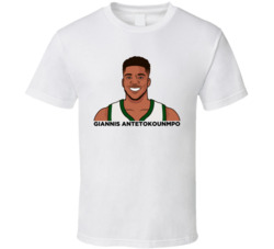 Giannis Antetokounmpo Portrait T Shirt Giannis Antetokounmpo Portrait T Shirt