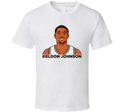 Keldon Johnson Portrait T Shirt Keldon Johnson Portrait T Shirt
