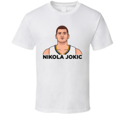 Nikola Jokic Portrait T Shirt Nikola Jokic Portrait T Shirt