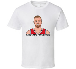Kristaps Porzingis Portrait T Shirt Kristaps Porzingis Portrait T Shirt