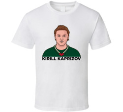 Kirill Kaprizov Portrait T Shirt Kirill Kaprizov Portrait T Shirt