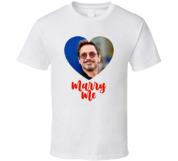 Robert Downey Jr Marry Me T Shirt