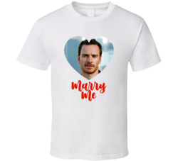 Michael Fassbender Marry Me T Shirt Michael Fassbender Marry Me T Shirt