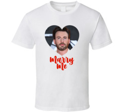 Chris Evans Marry Me T Shirt Chris Evans Marry Me T Shirt